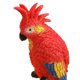 thumbnail image 5 of Figura de loro para acuario, estatuilla de resina, adorno para pecera, colgante para paisajismo. Rojo, 5 of 7
