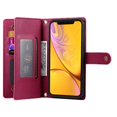 thumbnail image 4 of GANGXUN Étui en Cuir à Rabat pour iPhone Xr - Sangles Longues et Courtes, design Portefeuille, 4 of 5