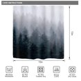thumbnail image 5 of Riyidecor Juego de cortinas de ducha para hombre de tela gótica oscura para baño de 72.0 x 72.0 in, árbol natural, espeluznante montaña, bosque brumoso, cortina de baño al aire libre, accesorios de ba, 5 of 5