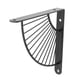 thumbnail image 1 of Soportes de estante de montaje en pared Sunnimix Soporte Para Estantería Decorativa En Forma De Abanico Negro 20cm, 1 of 8