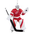 thumbnail image 1 of Adorno navideño Hallmark para portero de los Detroit Red Wings de la NHL, 8 x 10 x 4 cm, 1 of 6