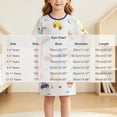 thumbnail image 3 of akafmk Girls Dresses Knit Short Sleeve T-Shirt Dress Cute Thin Breathable Sleepwear Loungewear Casual Summer House Dresses, 3-13 Years, 3 of 6