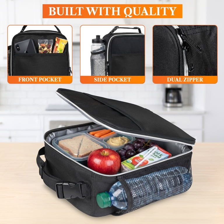 OPUX Insulated Lunch Bag, Compact, 5mm Lining, Teal photo 5