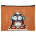 thumbnail image 1 of Merangue Light Up Monster DJ Pencil Pouch, Orange, 2 Pack, 1 of 1