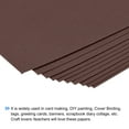 thumbnail image 4 of Uxcell Cardstock Scrapbook Paper 8.3" x 11.7", 74 Lb/200 Gsm, Coffee Color 10 Pack, 4 of 4