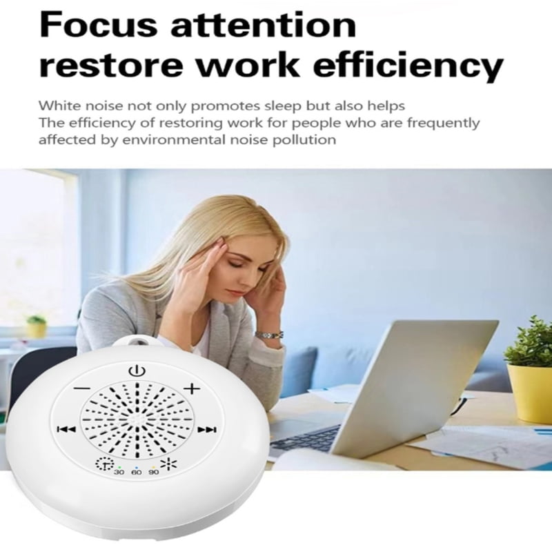 Zecic Portable Sound Machines White Noise Machines with 22Soothing Sound Night Light