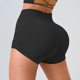thumbnail image 2 of Jacenvly New Womens Shorts Clearance Summer New Style Solid Mid Waisted Yoga Shorts Comfort Soft Expandable Waist Women Yoga Shorts, 2 of 5