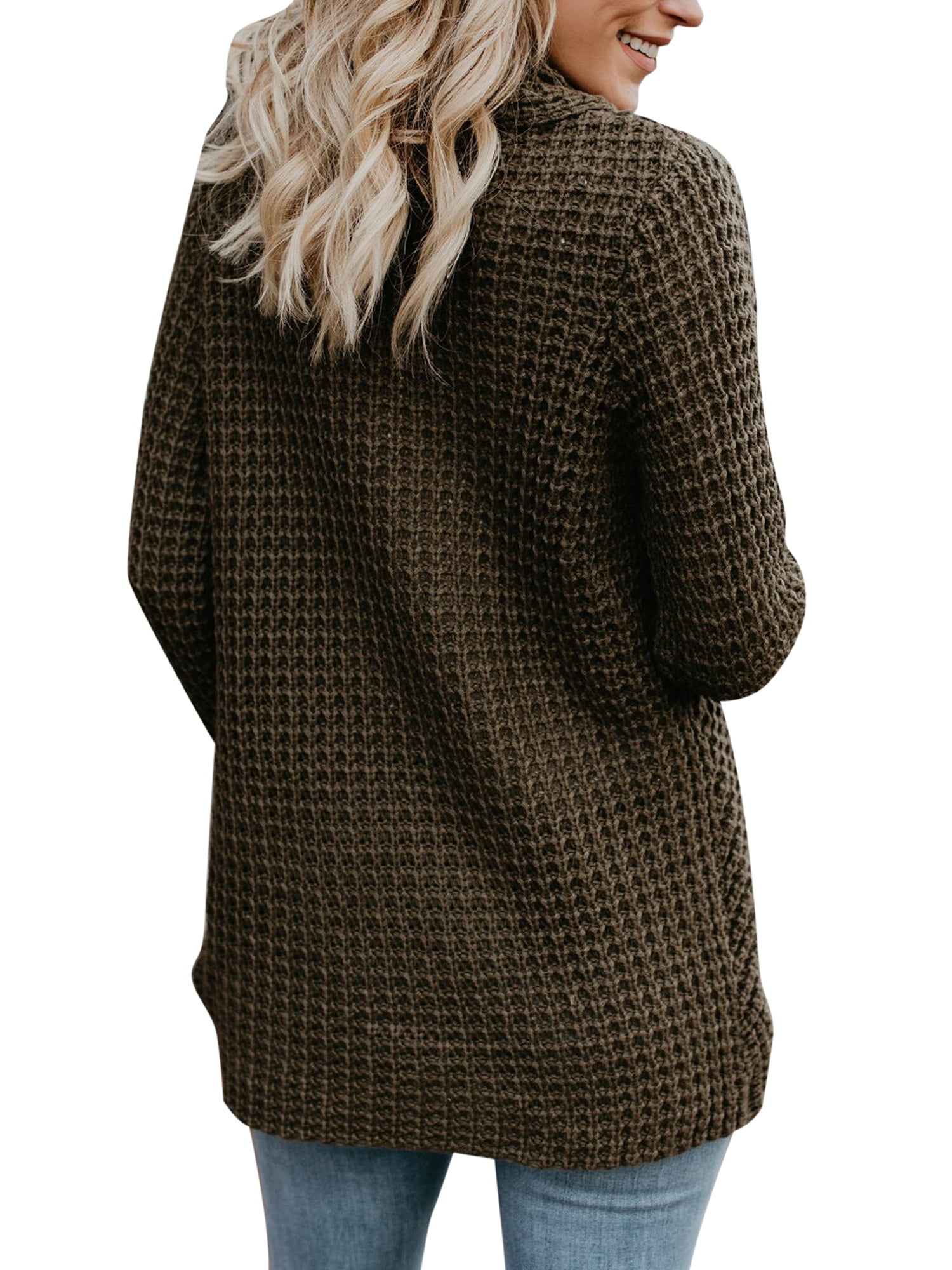 womens oversized polo neck jumper