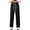 Black, variant on Womens Drawstring High Waist Wide Leg Jeans Loose Casual Pull On Pants Solid Color Elastic Waisted Denim Trousers Summer Bottoms with Pockets