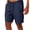 Dark blue, variant on Solid Color Men Casual Shorts Sport Pants Homewear