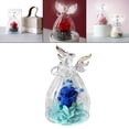 thumbnail image 4 of Flores Eternas s en Estatuilla de ángel Regalos Rosa Preservada Rosas para , Navidad, Decoración para hogar, Valen Azul perfecl Rosa Fresca Conservada, 4 of 4