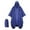BLUE, variant on Poncho,Three-in-One Functionality Flat Ponchos Adult,High-Quality 210T Polyester with PU Coating Womens Rain Jacket With Hood,Lotus Leaf Effect Mens Rain Jacket