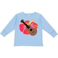 thumbnail image 3 of Inktastic Ukulele Hawaiian Music Gift Girls Long Sleeve Toddler T-Shirt, 3 of 5