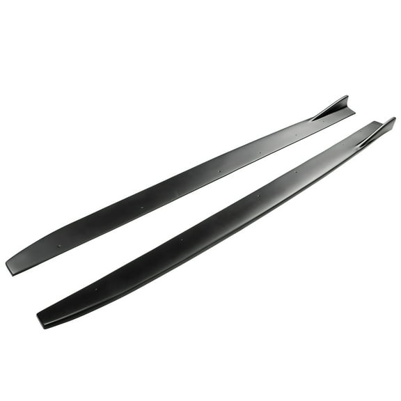 Ikon Motorsports Compatible with 16-19 Lexus GS F Sport Side Skirts Panel Extension Matte Black Pair PP Polypropylene