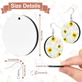 thumbnail image 4 of 100Pcs Round Sublimation Blank Earrings with Earring Hooks and Jump Rings Unfinished Heat Transfer Earrings, 4 of 7