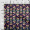 thumbnail image 1 of oneOone Organic Cotton Poplin Twill Fabric Leaves & Floral Block Printed Fabric 1 Yard 42 Inch Wide, 1 of 4