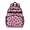 Pink and Black Leopard Print Pattern, variant on Pink and Purple Leopard Print Cute School Backpack Bag for School with Padded Back and Adjustable Shoulder Straps 15.25"x11.5"x5.25"