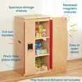 thumbnail image 4 of ECR4Kids Wooden Pretend Play Kitchen Refrigerator for Kids, Montessori Playset, Natural, 4 of 9