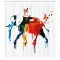 thumbnail image 3 of Ambesonne Abstract Shower Curtain, Wild Geometric Butterfly, 69"Wx84"L, Multicolor, 3 of 3