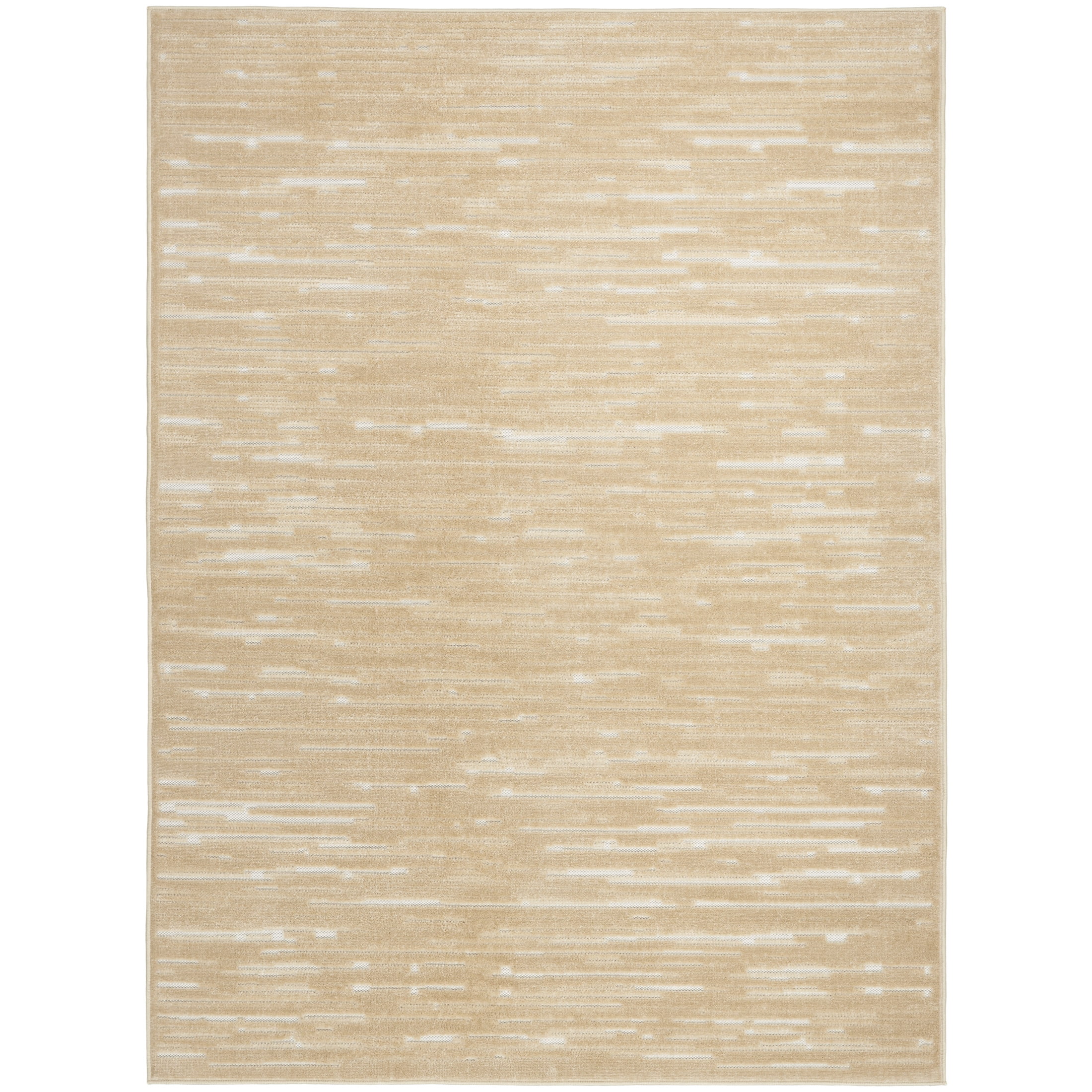 Nourison Care Free 5'3" x 7' Taupe Modern Indoor Rug