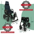 thumbnail image 5 of ComfyGO Fauteuil Roulant Électrique, Fauteuils Roulants Pliants Légers, Fauteuil Roulant Motorisé, Capacité Maximale de 286 Lb, Siège de 18 Pouces, 5 of 5