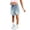 F158-Blue, variant on hengsof Girls High Waist Button Front Fashion Denim Skorts Casual Asymmetric Wrap Mini Jean Skirt Shorts with Pockets 5-15Y