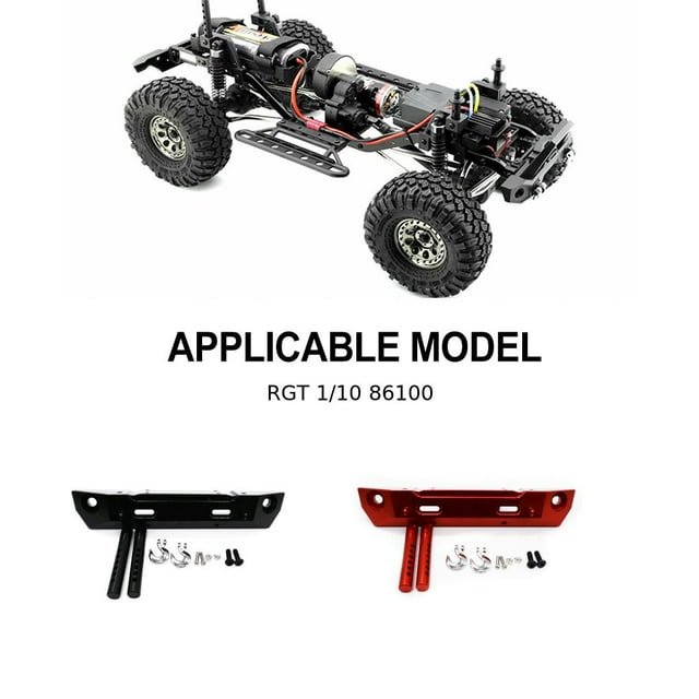 Ruiboury Rear Bumper For 86100 86100JC FTX5579 Aluminum Alloy Crawler Wear-resistant 1pcs RC Car Accessories Replacement Parts Red