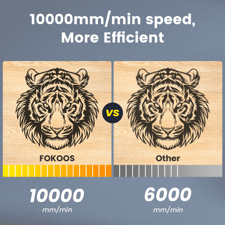 FOKOOS FE10 10W Laser Engraver, 60W Machine with 3.5