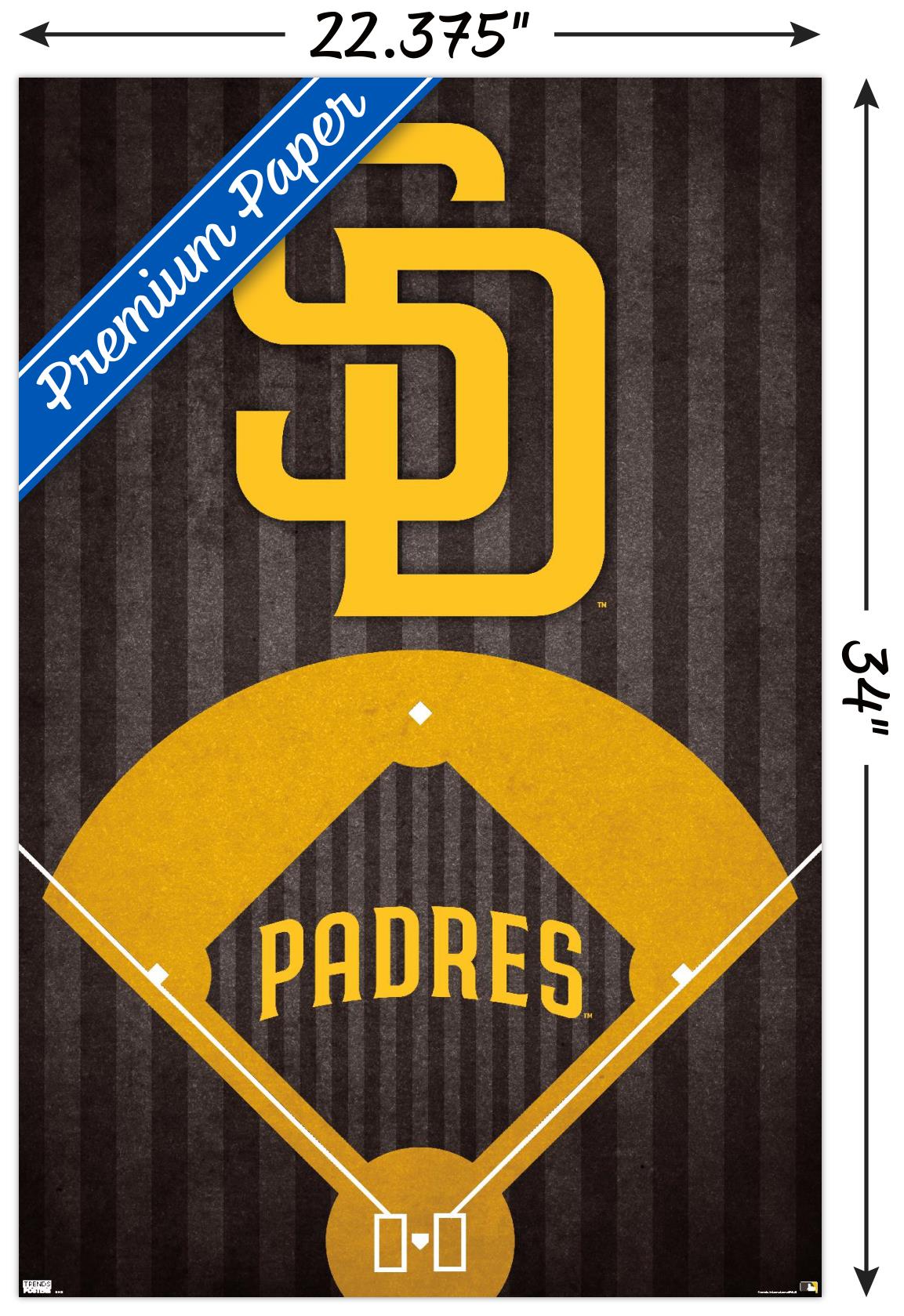 MLB San Diego Padres - Logo Wall Poster, 22.375" x 34"