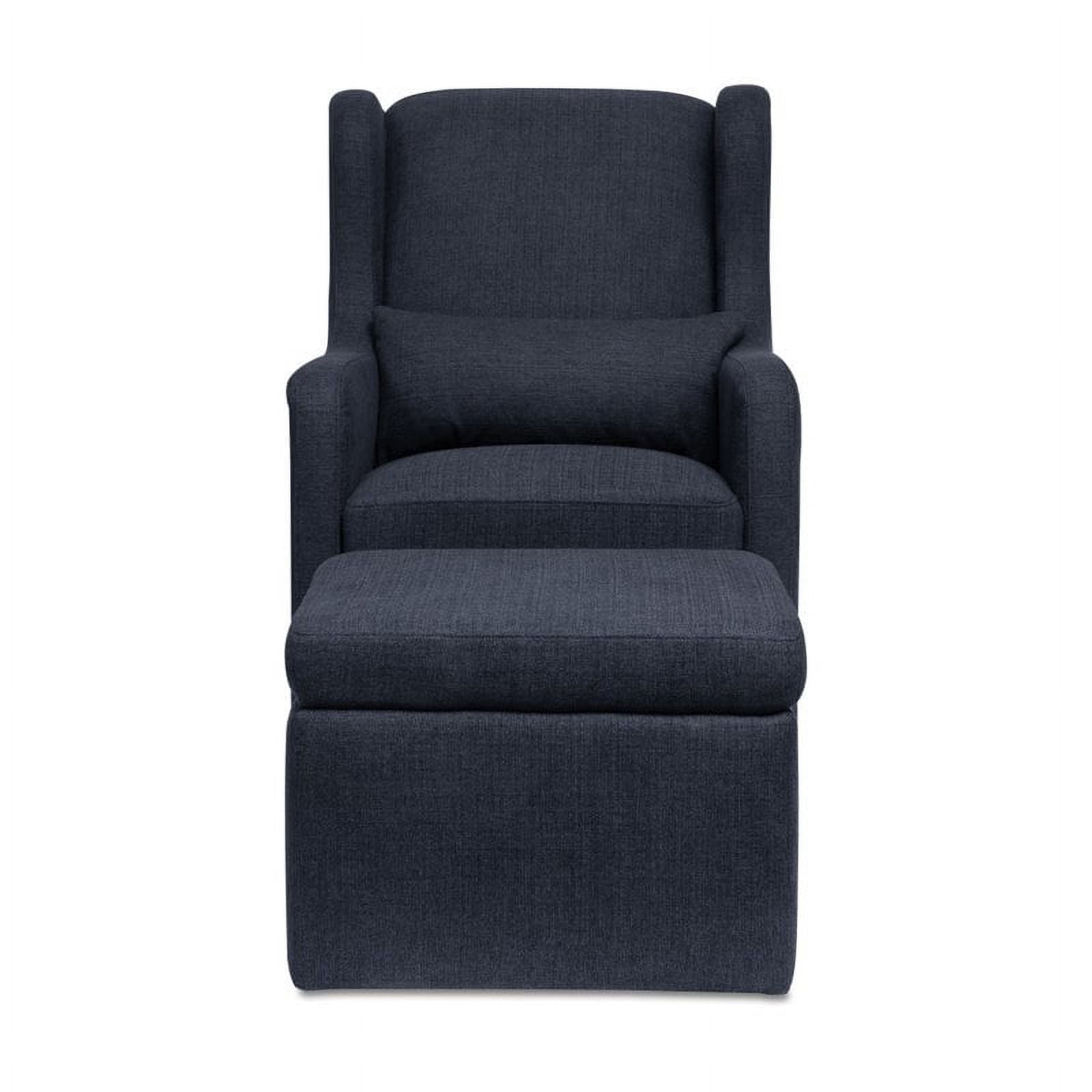 Carter's by DaVinci Adrian Glider with Ottoman, Navy