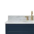 thumbnail image 3 of Ariel Hamlet 43 In. Oval Sink Vanity With 0.75 In. Carrara White Countertop In Midnight Blue, 3 of 11