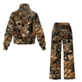 thumbnail image 6 of Uorisanigo Mock Neck Sweatshirt with Wide Leg Sweatpants Matching Set Deer Camo Hunting Lounge Sets for Women Tracksuit 2 Piece Fall Outfits Drawstring Activewear Oversized Jogging Suit, 6 of 8