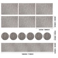 thumbnail image 6 of 6pcs Placemat with Compatible Table Runner Crossweave Insulation Placemat Washable Table Mats Set Heat Resistant, 6 of 11