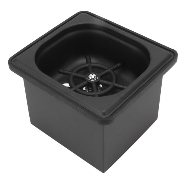 Pitcher Rinser, Pitcher Rinser Stainless Steel Free From Opening Kitchen Sink Automatic Glass Cup Washer for Hotel Bar Coffee Milk Tea Cup Black