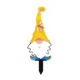 thumbnail image 2 of Bobasndm Gnome Garden Stake Decor, Metal Gnome Yard Stake, Garden Gnome Stake, Insert Double Sided, Art Yard Decoration, Outdoor Sculpture, Yard Outside Lawn Pathway Patio Ornaments, 2 of 9