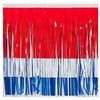 Vinyl Fringe, 15" x 10', Red, White, Blue