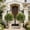 Orange, variant on LEBONYARD 23.6" Artificial Boxwood Topiary Trees, Ground-ed Faux Shrubs for Outdoor Garden Landscaping & Yard Decor