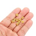 thumbnail image 4 of Unique Bargains 6mm Spacer Beads, 200pcs Bead Spacers Rhinestone Round Bulk Beads Wave for Jewelry Making, Gold, 4 of 5