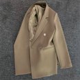 thumbnail image 7 of Yigetop Spring Blazer Women 2025 Women's Casual Solid Color Suit Jacket Lapel Keep Warm and Slim Loose Long Sleeve Fashion Cardigan Coat Blazer Dress for Women Khaki XL, 7 of 7