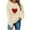 Beige/Women, variant on WREESH Matching Couple Sweatshirt Valentine's Day Outfit, 1 Piece Heart Printed Pullover Tops Anniversary Valentine Gifts for Him and Her Beige