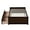 Espresso #2, variant on PORKISS Twin Bed Frame, Solid Wood Platform Bed with 2 Drawers, Pine Wood Bed for Kids Teens Adults, No Box Spring Needed, Espresso