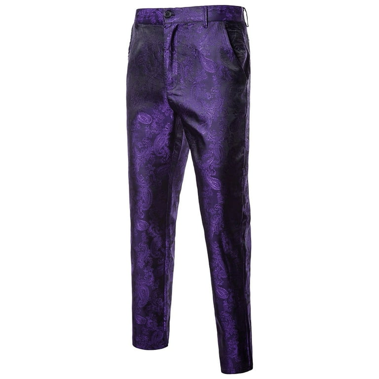 Purple velvet store prom suit