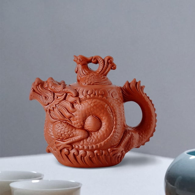 Tetera de arcilla morada Perfecl tradicional china 500 ml diseño elegante para El hogar rojo