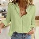 thumbnail image 2 of Camiseta de Manga Larga de la Mujer, Camiseta de Poliéster Suave para Primavera Verano, 2 of 6