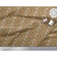 thumbnail image 3 of Soimoi Polyester Crepe Fabric Dot & Cat Animal Print Fabric by The Yard 52 Inch Wide, 3 of 5