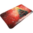 thumbnail image 4 of Christmas Doormat Red Christmas Trees Entrance Welcome Rug Winter Holiday Home Decor Low-Profile Carpet for Kitchen Bathroom Floor Front Door 20x31 Inch, 4 of 8
