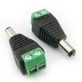 thumbnail image 3 of 10 Unids Cámara Conector De Alimentación CC Conector Macho 12 V Negro Superficie De Cobre Puro + Material Galvanizado Exterior Macarena Adaptador de enchufe macho DC, 3 of 8