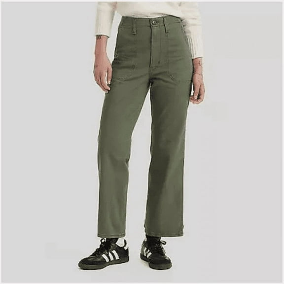 Levi's Women's Mid-Rise Wedgie Straight Cropped Jeans - (Surplus Thyme, 27)