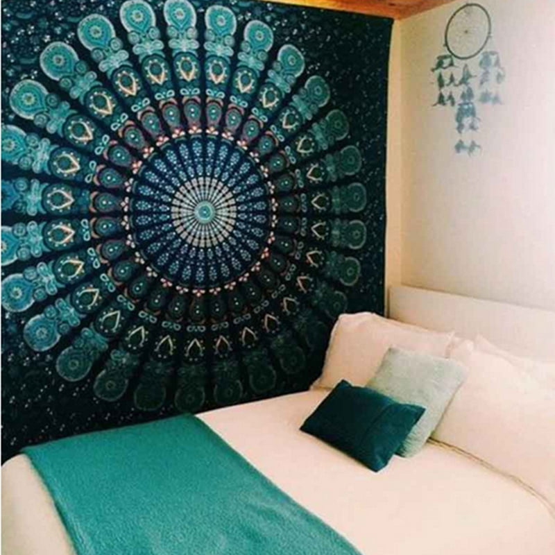 Details about   Twin Tapestry Mandala Wall Hanging Bohemian Bedspread Dorm Decor Throw Hippie 