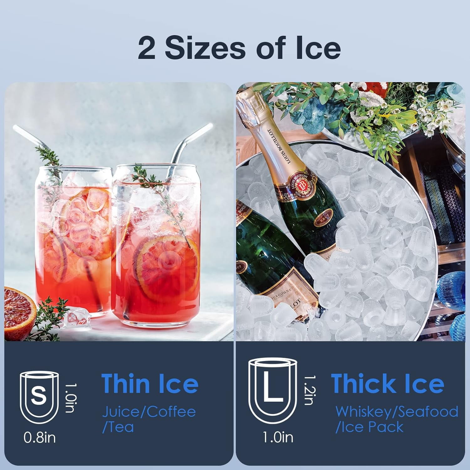 Ice Maker Countertop Machine with Self-Cleaning Function，26LBS in 24 Hours, 9 Ice Cubes Ready in 6 Mins, Compact Ice Cube Maker with Ice Scoop & Basket for Home Kitchen Office Bar